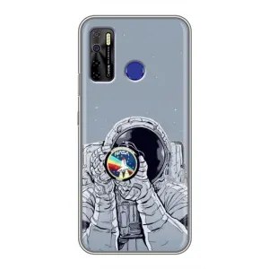 Чохол NASA для TECNO Camon 15 (AlphaPrint) (Космонавт фото)