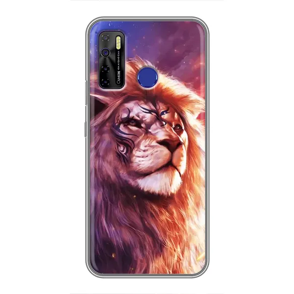 Чехол с принтом «Красочный Лев» для TECNO Camon 15