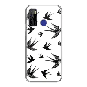 Чохол з пташками на TECNO Camon 15 (VPrint) (Ластівки)