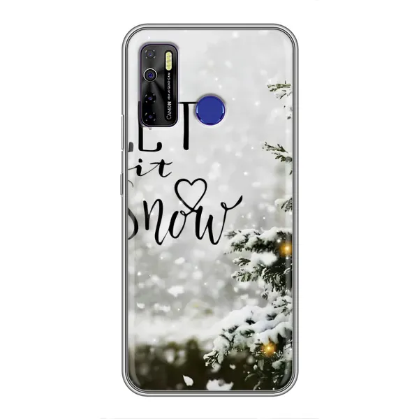 Чехол с принтом «Let it snow» для TECNO Camon 15 Чехол с принтом «Let it snow» для TECNO Camon 15