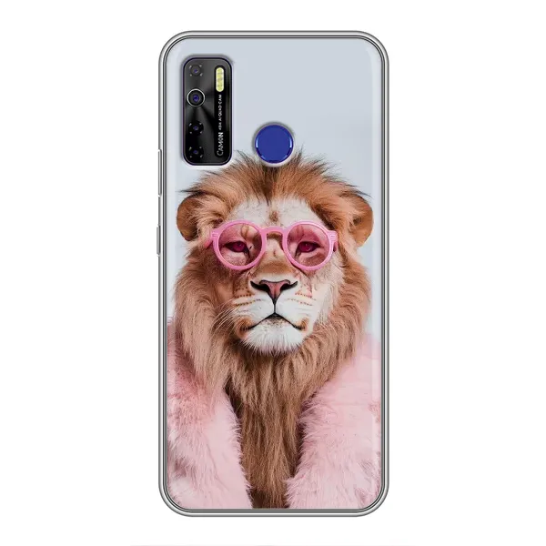 Чохол з принтом «Лев в окулярах» для TECNO Camon 15 Чохол з принтом «Лев в окулярах» для TECNO Camon 15