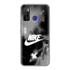 Чохол для TECNO Camon 15 - з принтом Найк (AlphaPrint) (Лого Найк)