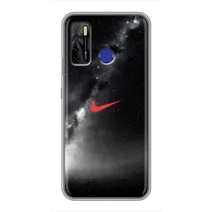 Чохол для TECNO Camon 15 - з принтом Найк (AlphaPrint) (Найк червоний)