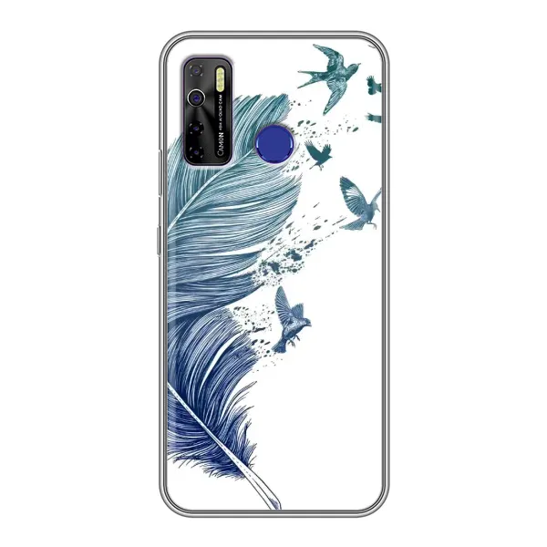 Чехол с принтом «Перышко» для TECNO Camon 15 Чехол с принтом «Перышко» для TECNO Camon 15