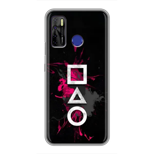 Чохол з принтом «Символи Гра кальмара» для TECNO Camon 15