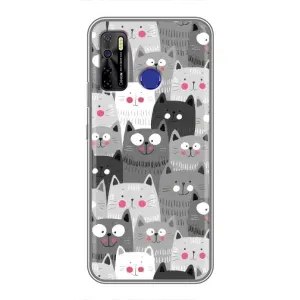 Чохли з Котиками для TECNO Camon 15 (VPrint) (Мальовані котики)