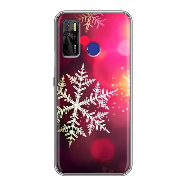 Чехол с принтом «Снежинка» для TECNO Camon 15