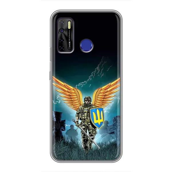 Чохол з принтом «Солдат ЗСУ» для TECNO Camon 15 Чохол з принтом «Солдат ЗСУ» для TECNO Camon 15