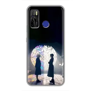 Чехлы Венсдей на TECNO Camon 15 Уэнсдей (AlphaPrint) (Уэнздей и Инид)