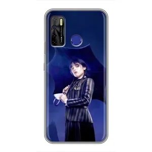 Силиконовый чехол с картинкой для TECNO Camon 15 (Венсдей)