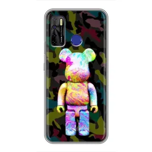 Чехлы для TECNO Camon 15 - Bearbrick Louis Vuitton (PREMIUMPrint) (Яркий Bearbrick)