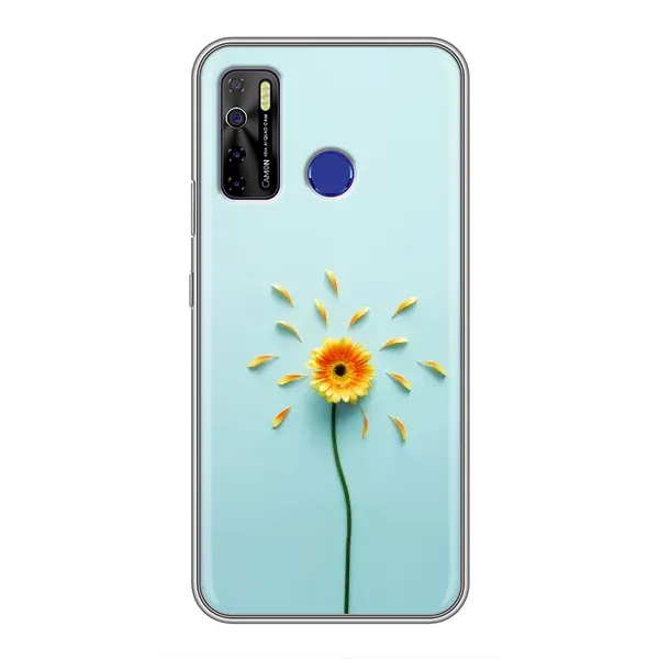 Чохол з принтом «Жовта квітка» для TECNO Camon 15