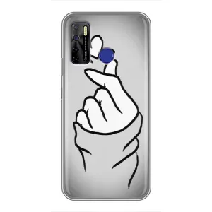 Чехол с принтом «Значок Love» для TECNO Camon 15