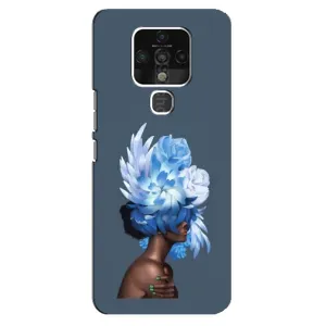 Чехлы (ART) Цветы на TECNO Camon 16 Pro (VPrint) (Цветы на голове)