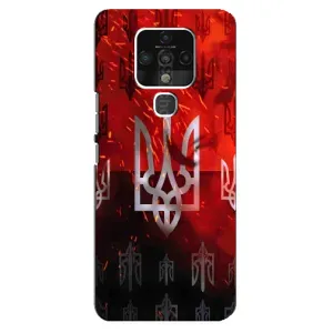 Украинские Чехлы для TECNO Camon 16 Pro с картинкой УПА (AlphaPrint) (ГЕРБ УПА)