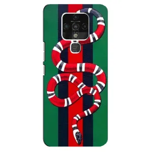 Чехлы ГУЧЧИ для Техно Камон 16 Про (AlphaPrint) (Gucci змия)