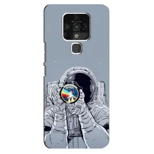 Чехол NASA для TECNO Camon 16 Pro (AlphaPrint) (Космонавт фото)