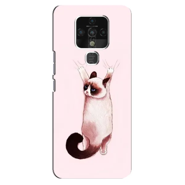 Чехол с принтом «Котик падает» для TECNO Camon 16 Pro