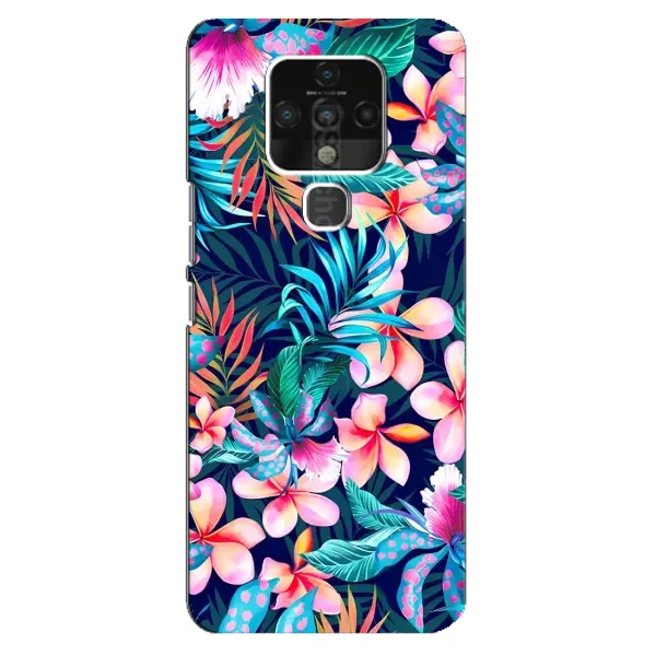 Чехол с принтом «Красочные цветы» для TECNO Camon 16 Pro