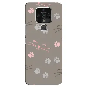 Чохол з малюнком кіт на TECNO Camon 16 Pro (Лапи і вуса)