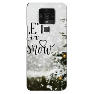 Новогодние, Праздничные Чехлы для TECNO Camon 16 Pro - 2024 год (Let it snow)