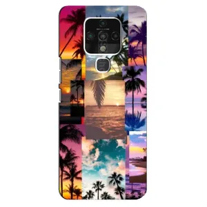 Силиконовый чехол с КАРТИНКАМИ лето для TECNO Camon 16 Pro (AlphaPrint) (Летний отпуск)