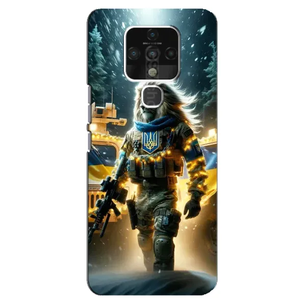 Чехол с принтом «ЛЕВ ЗСУ» для TECNO Camon 16 Pro