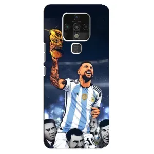 Чехол с принтом «Месси с кубком» для TECNO Camon 16 Pro