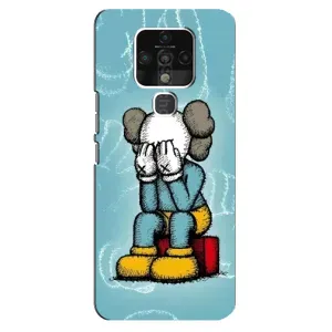 Чехлы для TECNO Camon 16 Pro - Bearbrick Louis Vuitton (PREMIUMPrint) (Плач Bearbrick)