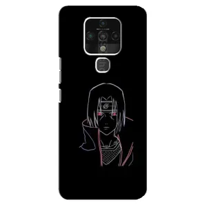 Чехлы на тему: Итачи Учиха для TECNO Camon 16 Pro (AlphaPrint) (силуэт Итачи)