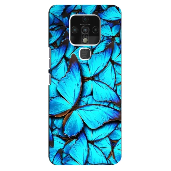 Чехол с принтом «Синие бабочки» для TECNO Camon 16 Pro Чехол с принтом «Синие бабочки» для TECNO Camon 16 Pro