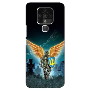 Чехлы с картинкой ЗСУ для TECNO Camon 16 Pro (AlphaPrint) (Солдат ЗСУ)