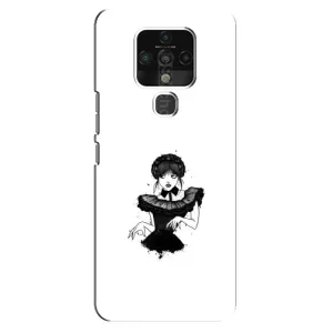 Чехлы Венсдей на TECNO Camon 16 Pro Уэнсдей (AlphaPrint) (танец Уэнздей)