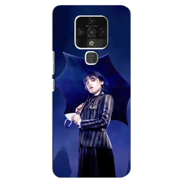 Чохол з принтом «Венздей з парасолькою» для TECNO Camon 16 Pro