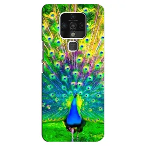 Чохол з принтом «Яскравий Павлин» для TECNO Camon 16 Pro
