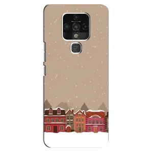 Новогодние, Праздничные Чехлы для TECNO Camon 16 Pro - 2024 год (Зимний город)