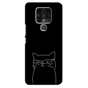 Чохол з малюнком кіт на TECNO Camon 16 SE (Байдужий кіт)
