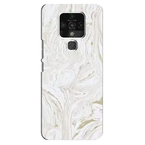 Мраморний чехол на TECNO Camon 16 SE (VPrint) (Білий мрамор)