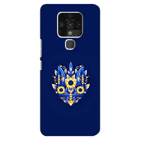 Чохол з принтом «Квітковий Герб» для TECNO Camon 16 SE
