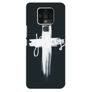Чехол для TECNO Camon 16 SE (AlphaPrint) - (Христианские) (Иисус)