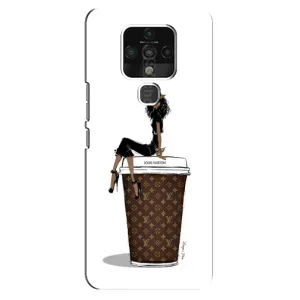 Чохли Луі Вітон для TECNO Camon 16 SE (AlphaPrint - LOUIS VUITTON) (кава LOUIS VUITTON)