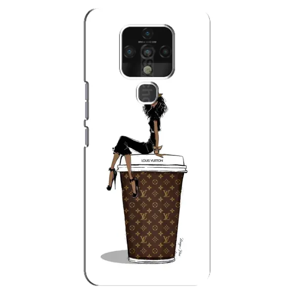 Чохол з принтом «кава LOUIS VUITTON» для TECNO Camon 16 SE