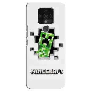Чохол Майнкрафт на TECNO Camon 16 SE (AlphaPrint) Minecraft (кріпер Майнкрафт)