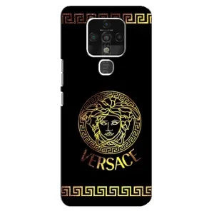 Чохли VERSACE для ТЕКНО Камон 16 СЕ (PREMIUMPrint) (Logo Versace)
