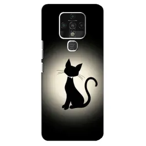 Чохол з принтом для TECNO Camon 16 SE (AlphaPrint) Модні коти (Силует котика)