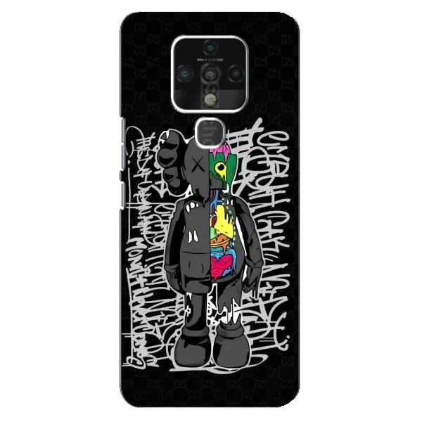 Чохол з принтом «Стиль Bearbrick» для TECNO Camon 16 SE