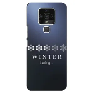 Зимні Чохли для ТЕКНО Камон 16 СЕ - прозорий фон (Winter loading)