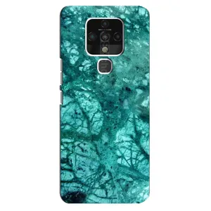 Мраморний чехол на TECNO Camon 16 SE (VPrint) (Зелений мрамор)