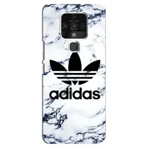Чехлы Адидас для TECNO Camon 16 (AlphaPrint) (Адидас на мраморе)