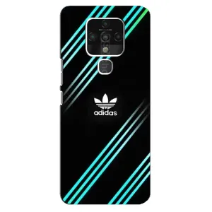 Чехлы Адидас для TECNO Camon 16 (AlphaPrint) (Адидас с полосами)